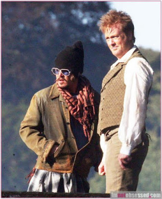 Johnny Depp and Stephen Jones